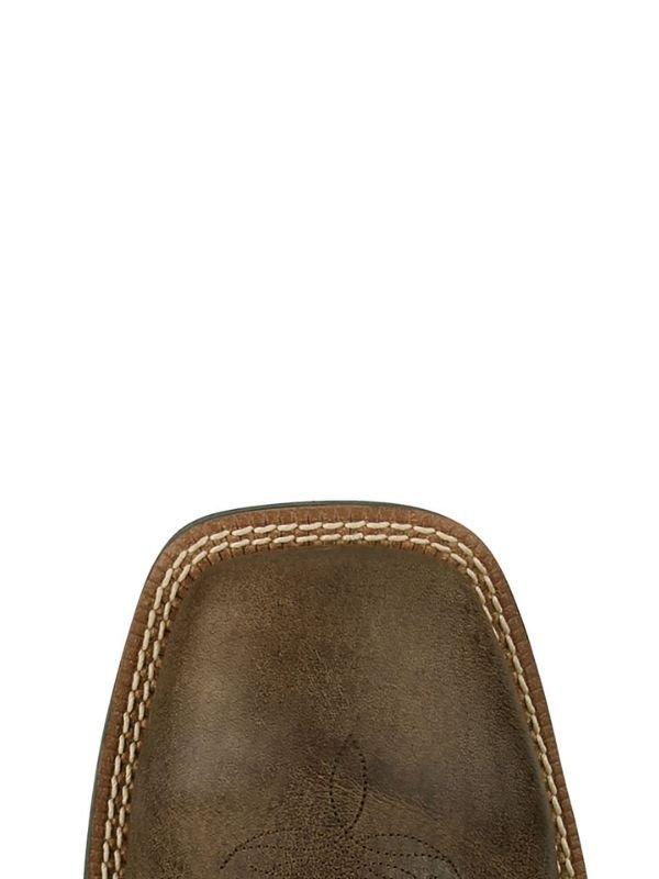 Justin Men's Lubbock Distressed Brown/Stone Grey Water Buffalo SE7526 - Southern Soule Designs