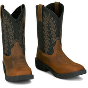 Justin Men's Taskmaker Brown Black Water Buffalo PD4073 - Southern Soule Designs