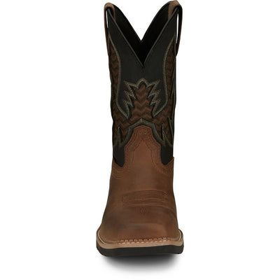 Justin MNS Bolt Pecan Black Water Buffalo SE4113 - Southern Soule Designs