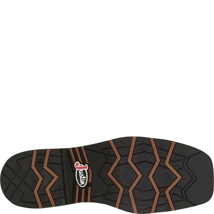 Justin MNS Bolt Pecan Black Water Buffalo SE4113 - Southern Soule Designs