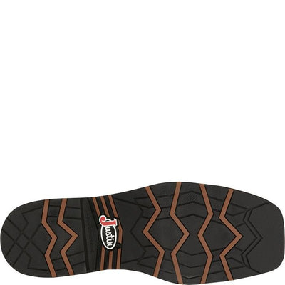 Justin MNS Bolt Pecan Black Water Buffalo SE4113 - Southern Soule Designs