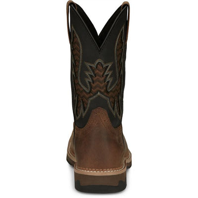Justin MNS Bolt Pecan Black Water Buffalo SE4113 - Southern Soule Designs