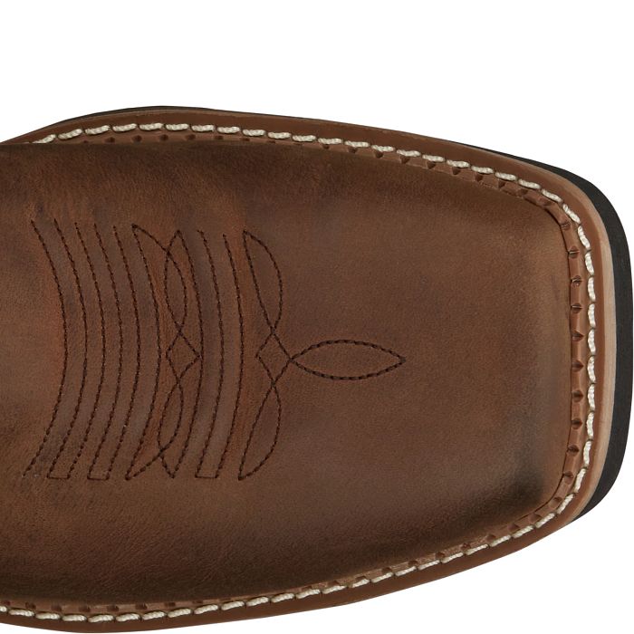 Justin MNS Bolt Pecan Black Water Buffalo SE4113 - Southern Soule Designs