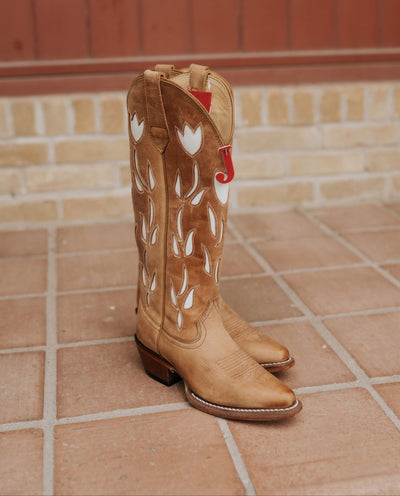 Justin Women's May Antique Tan Cowhide Boot VN4456 - Southern Soule Designs