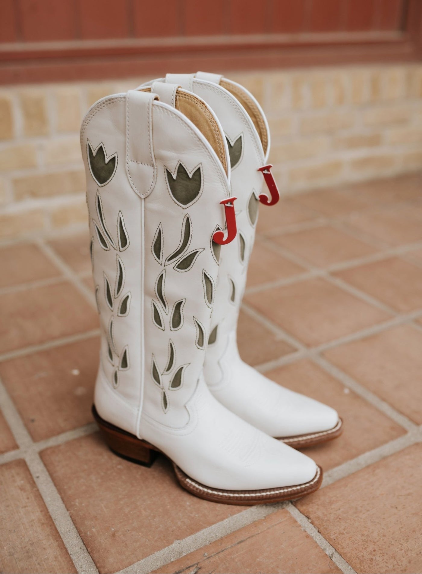Justin Women's May Vintage White Cowhide Boot VN4457 - Southern Soule Designs