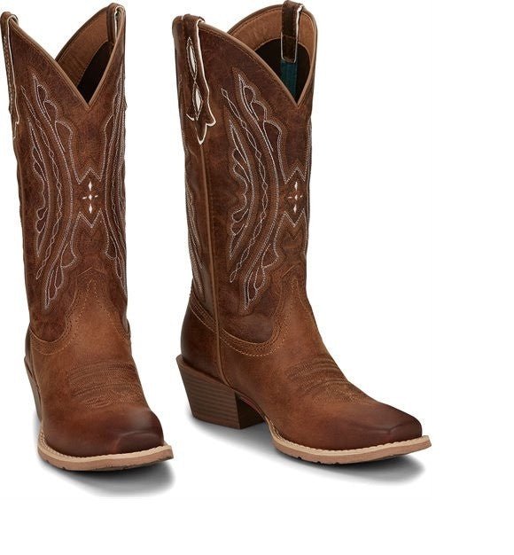 Justin Women's Rein Waxy Tan/Tan Water Buffalo L2962 - Southern Soule Designs