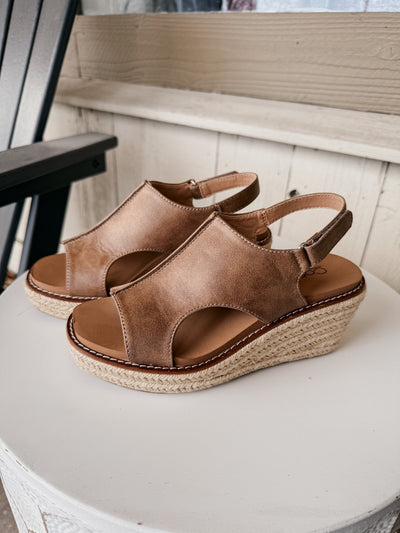 K Bye - Tan Wedge - Southern Soule Designs