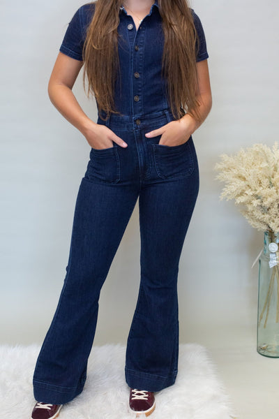 KC1717D Flare Jumpsuit - Southern Soule Designs