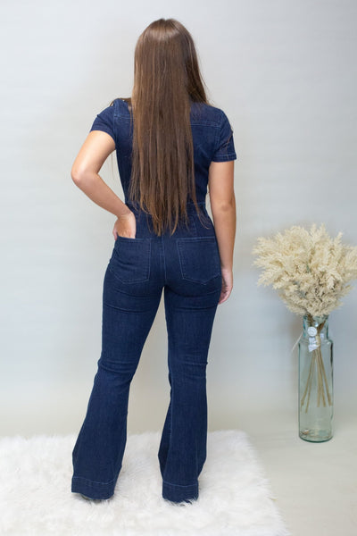 KC1717D Flare Jumpsuit - Southern Soule Designs