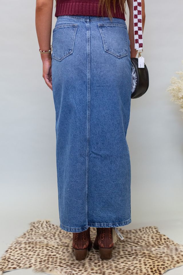 KC7868M 90's Denim Skirt - Southern Soule Designs