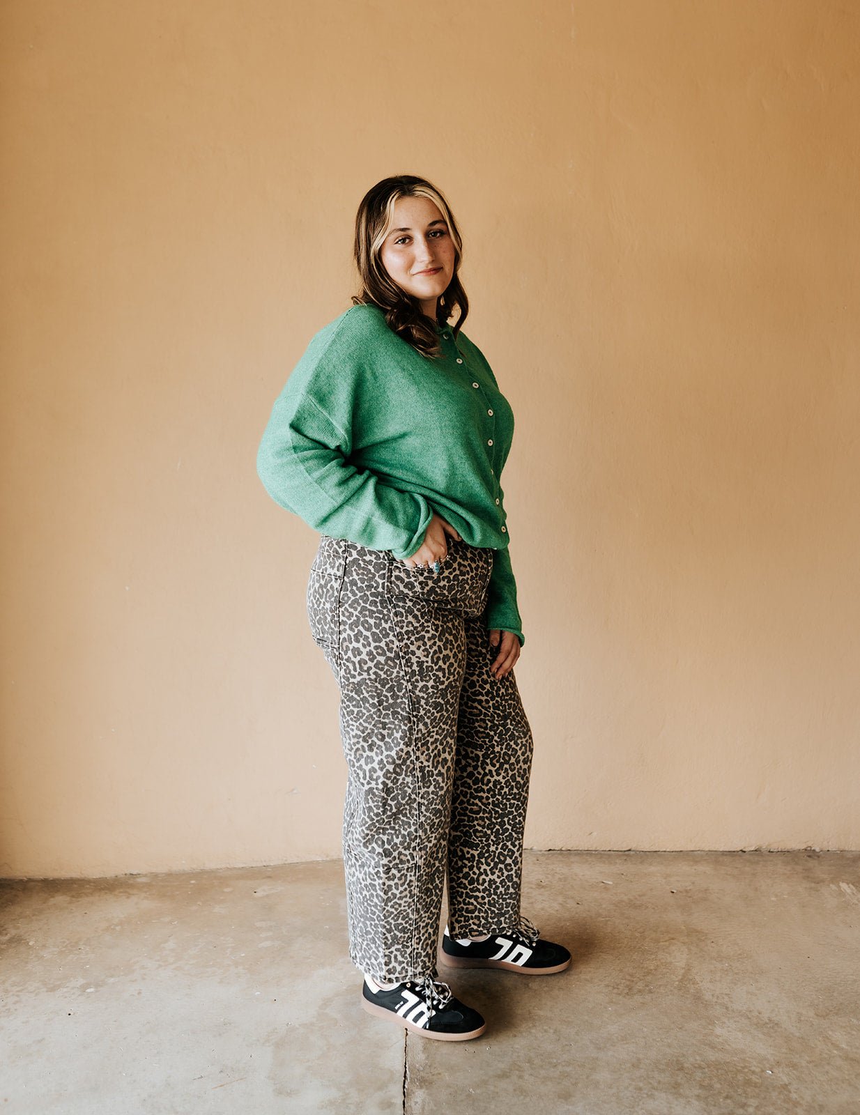 Kelly Green Lightweight Cardigan TBW237 - Southern Soule Designs