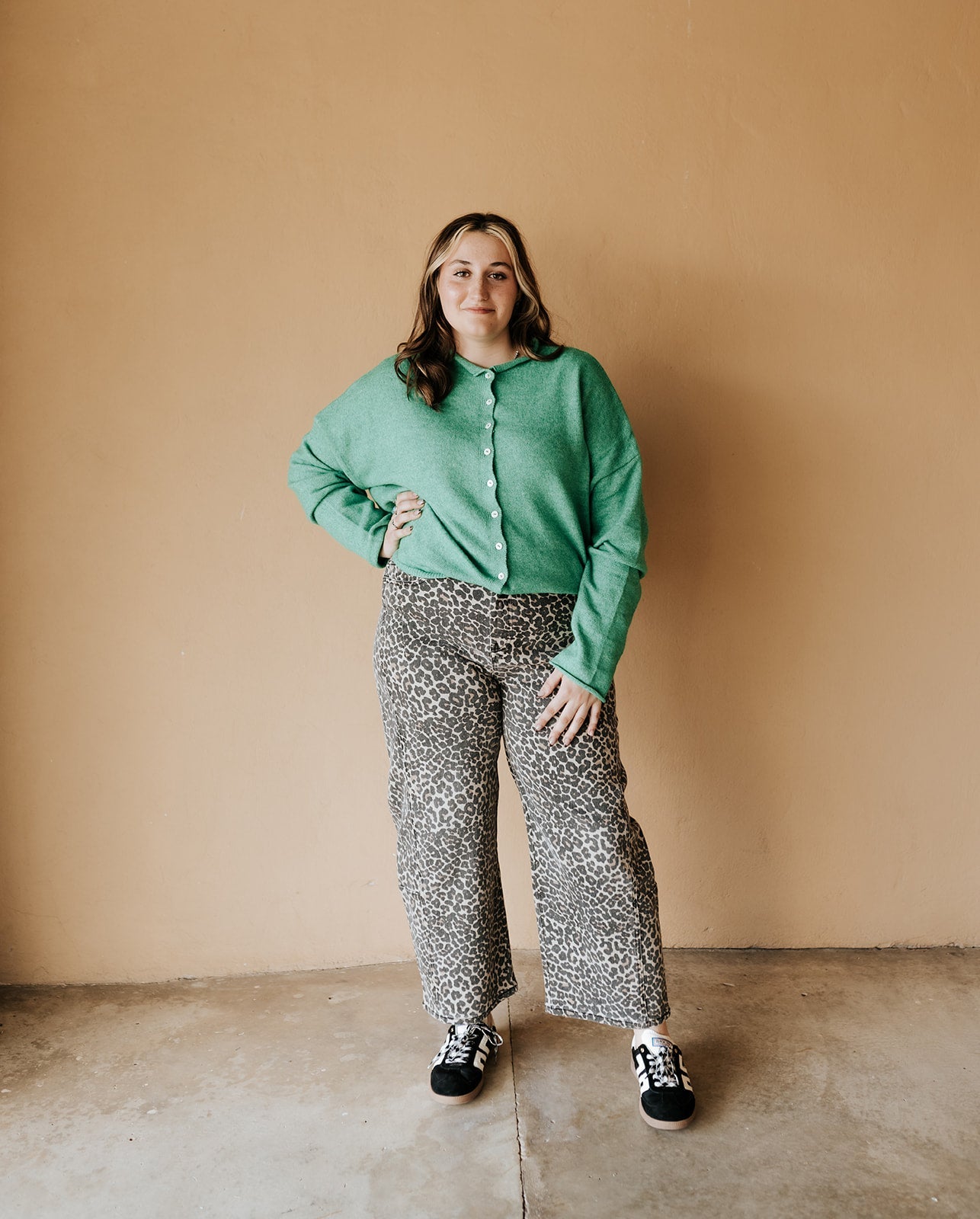 Kelly Green Lightweight Cardigan TBW237 - Southern Soule Designs