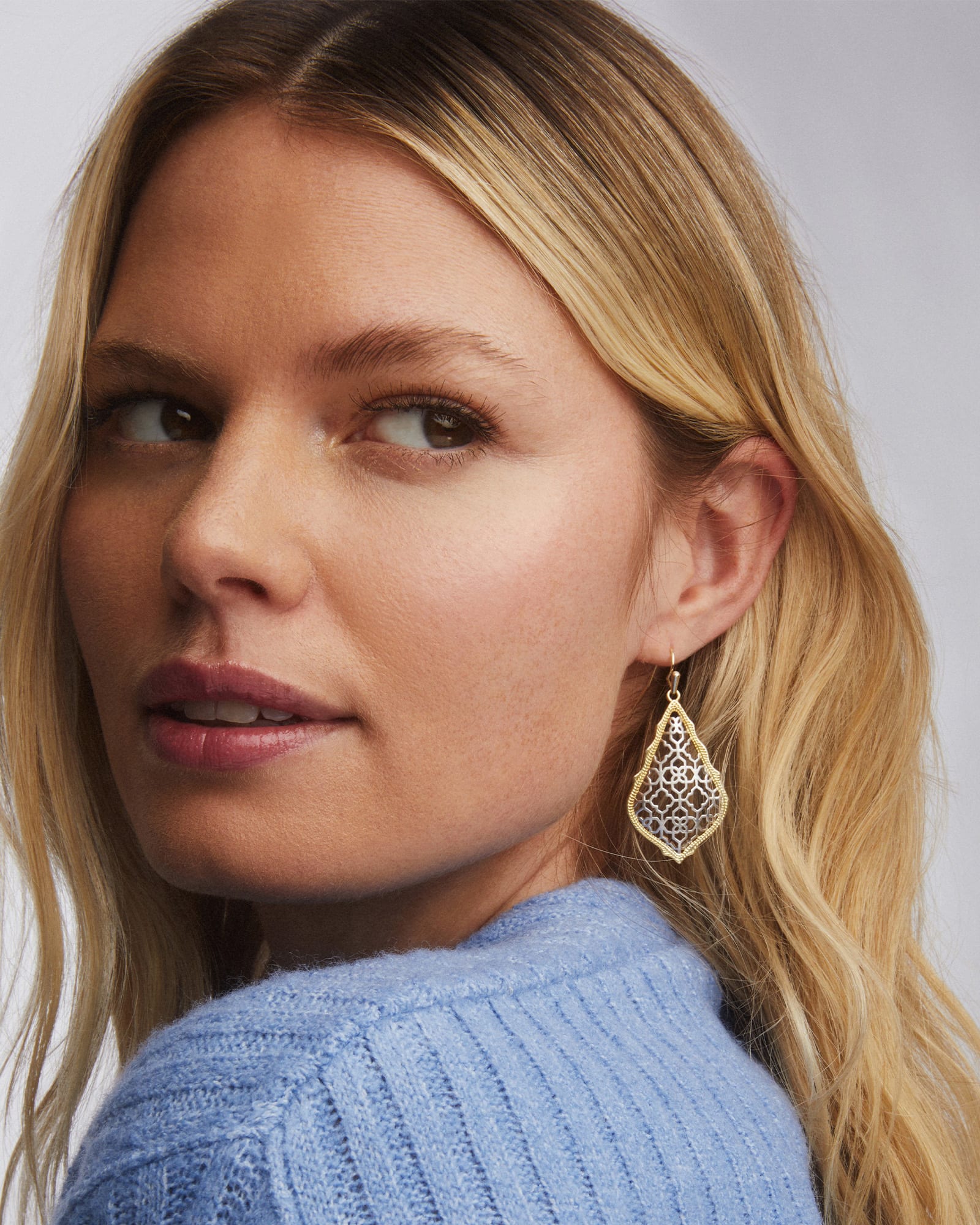 Kendra Scott Addie Earring Gold/Rhod Filigree - Southern Soule Designs