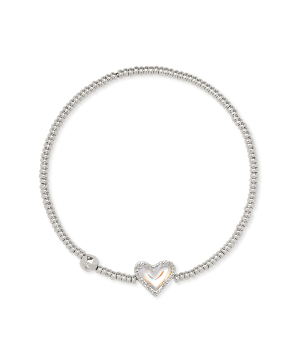 Kendra Scott Ari Heart Bracelet Rhodium - Southern Soule Designs