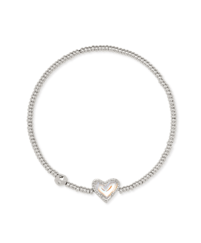 Kendra Scott Ari Heart Bracelet Rhodium - Southern Soule Designs