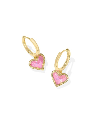 Kendra Scott Ari Heart Huggie Earring Gold - Southern Soule Designs