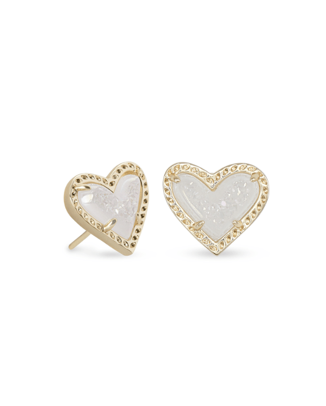 Kendra Scott Ari Heart Stud Gold - Southern Soule Designs