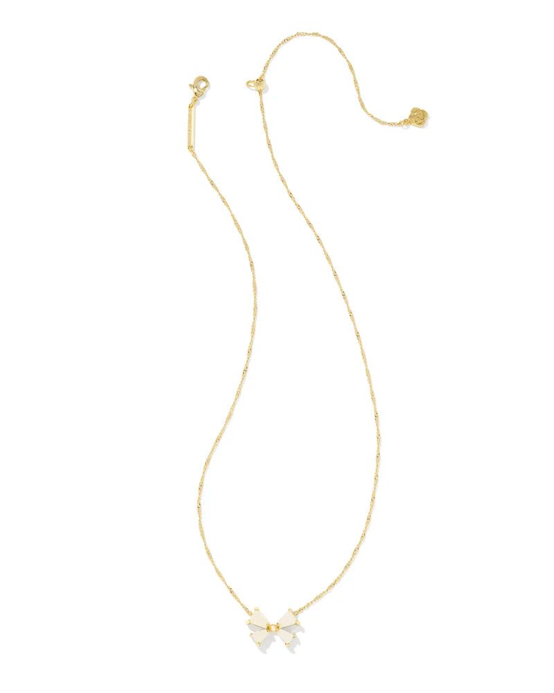 Kendra Scott Blair Bow SM Gold Necklace - Southern Soule Designs