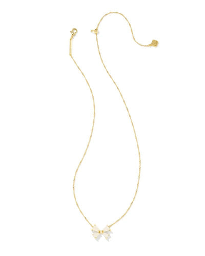 Kendra Scott Blair Bow SM Gold Necklace - Southern Soule Designs