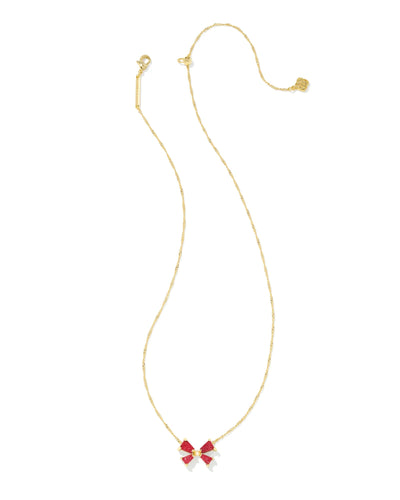 Kendra Scott Blair Bow SM Gold Necklace - Southern Soule Designs