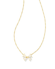 Kendra Scott Blair Bow SM Gold Necklace - Southern Soule Designs