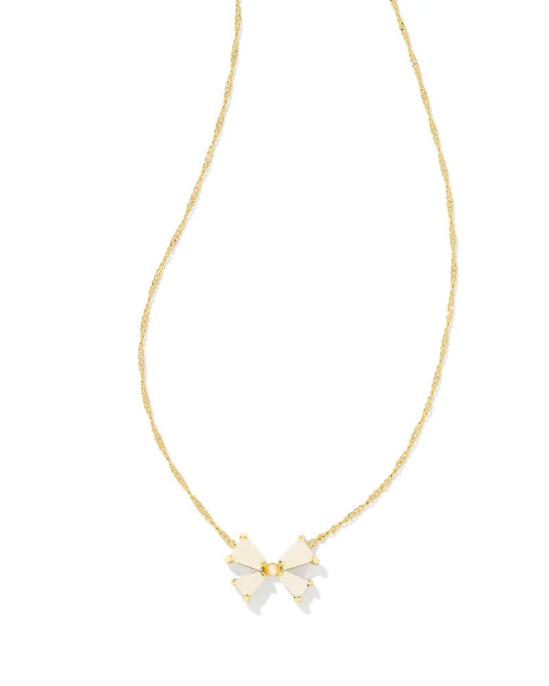 Kendra Scott Blair Bow SM Gold Necklace - Southern Soule Designs