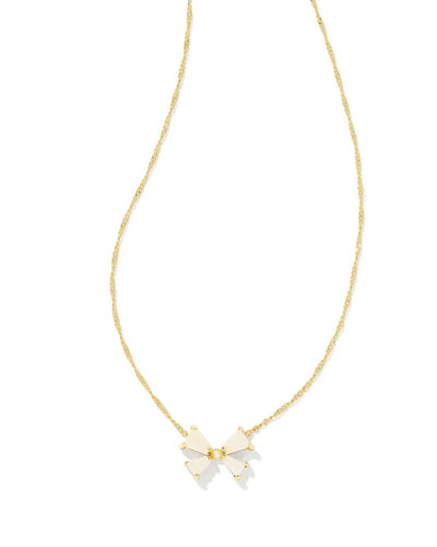 Kendra Scott Blair Bow SM Gold Necklace - Southern Soule Designs