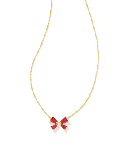 Kendra Scott Blair Bow SM Gold Necklace - Southern Soule Designs
