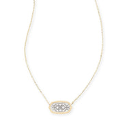 Kendra Scott Elisa Gold Tone and Rhodium Filigree Mix Necklace - Southern Soule Designs
