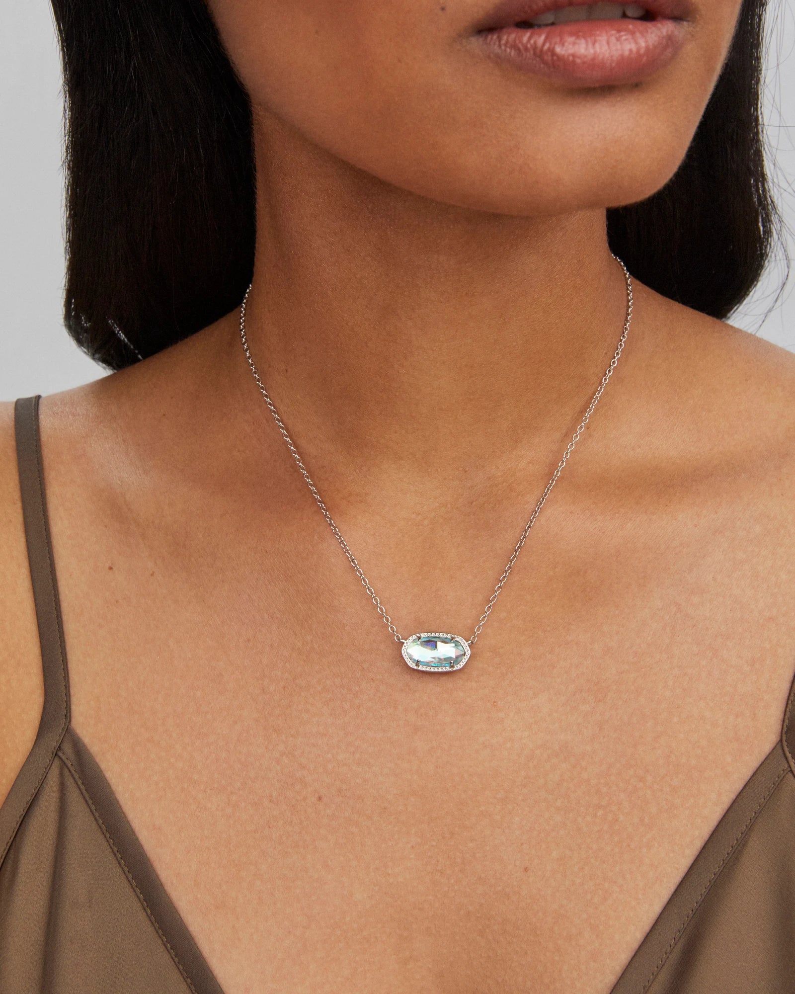 Kendra Scott Elisa Necklace Rhodium - Southern Soule Designs
