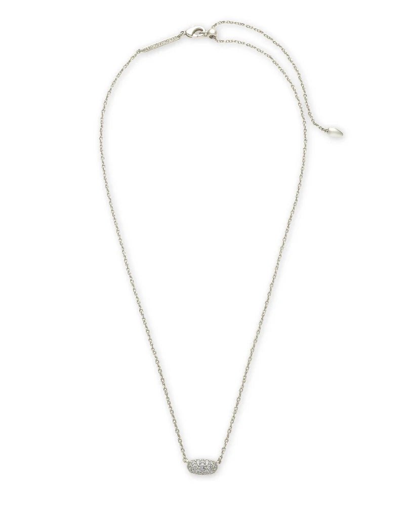 Kendra Scott Grayson Pendant Rhodium Necklace - Southern Soule Designs