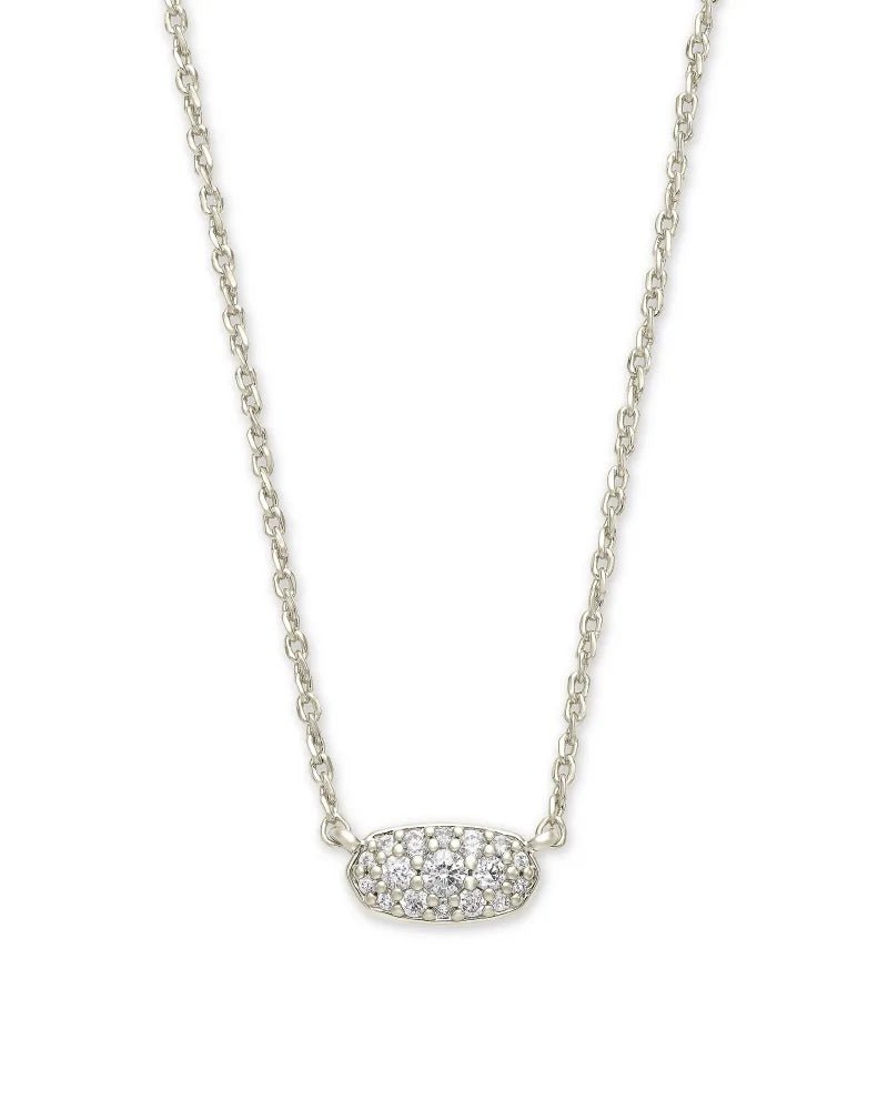 Kendra Scott Grayson Pendant Rhodium Necklace - Southern Soule Designs