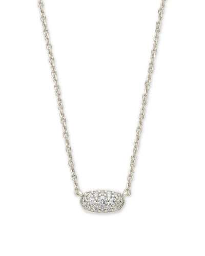 Kendra Scott Grayson Pendant Rhodium Necklace - Southern Soule Designs