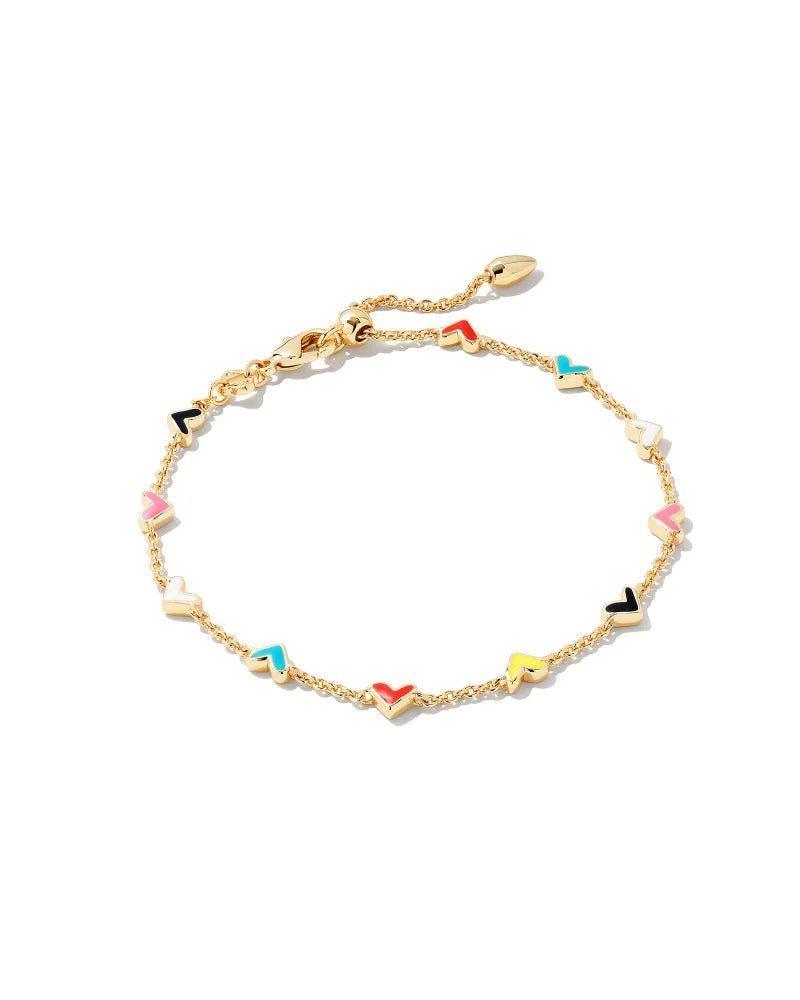 Kendra Scott Haven Heart Bracelet Gold Multi - Southern Soule Designs