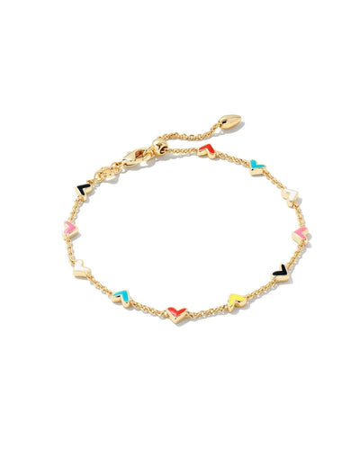 Kendra Scott Haven Heart Bracelet Gold Multi - Southern Soule Designs