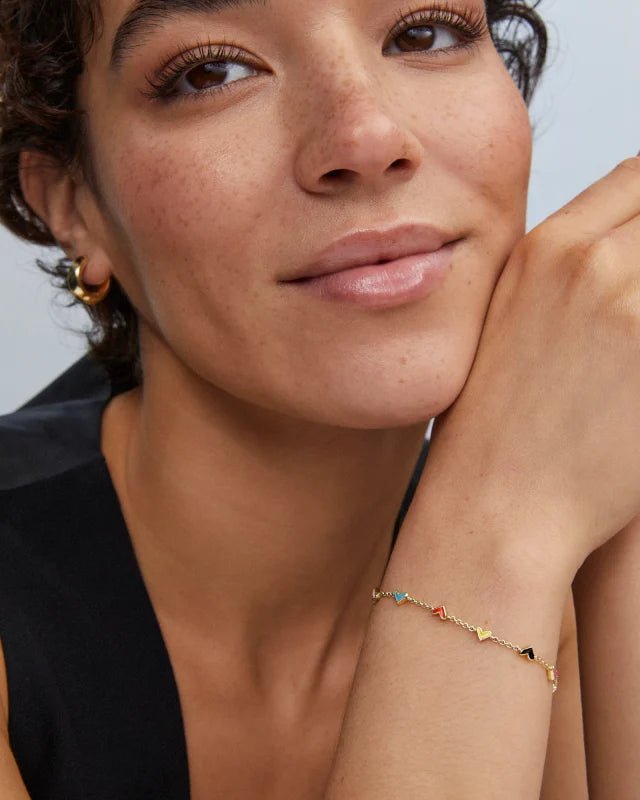 Kendra Scott Haven Heart Bracelet Gold Multi - Southern Soule Designs
