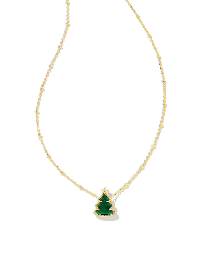 Kendra Scott Holiday Tree Gold Necklace - Southern Soule Designs