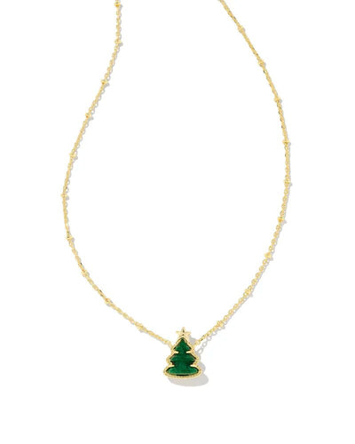 Kendra Scott Holiday Tree Gold Necklace - Southern Soule Designs