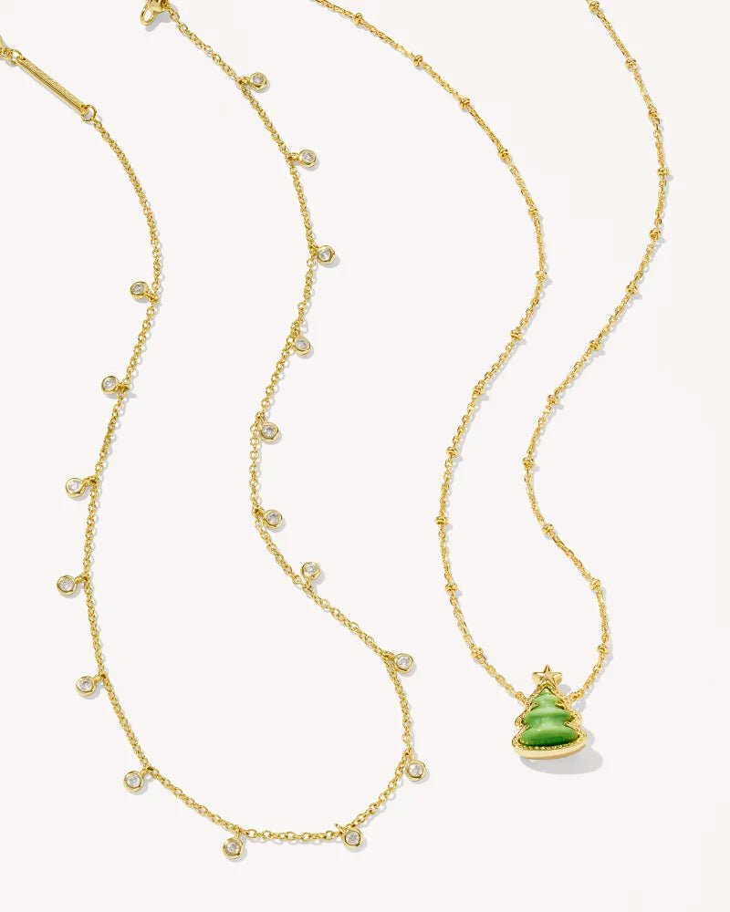 Kendra Scott Holiday Tree Gold Necklace - Southern Soule Designs
