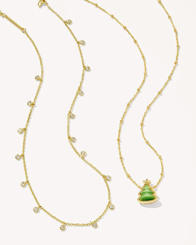 Kendra Scott Holiday Tree Gold Necklace - Southern Soule Designs