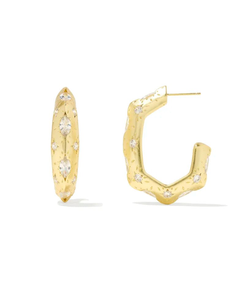 Kendra Scott Holland Hoop Earring Crystal - Southern Soule Designs