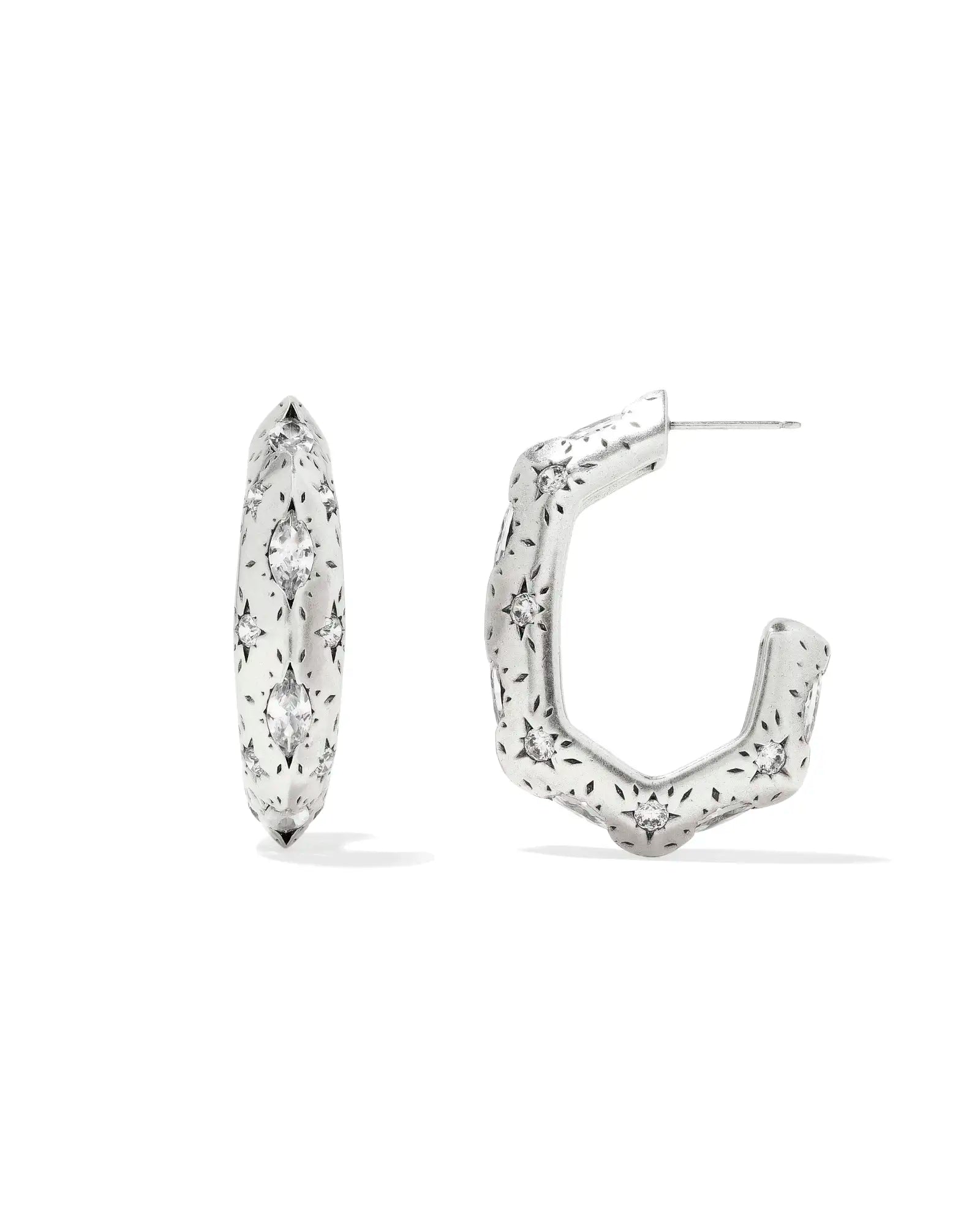 Kendra Scott Holland Hoop Earring Crystal - Southern Soule Designs