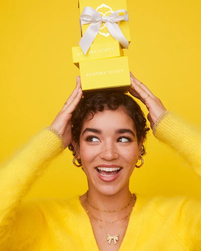 Kendra Scott Krista Bow Pendant Gold Necklace - Southern Soule Designs