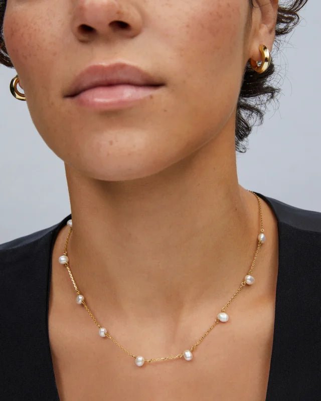 Kendra Scott Leighton Pearl Strand Gold Necklace - Southern Soule Designs