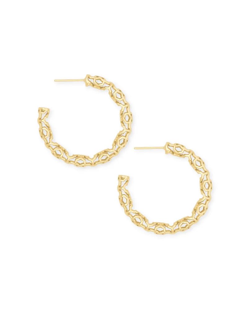 Kendra Scott Maggie 1.5" Filigree Hoop - Southern Soule Designs