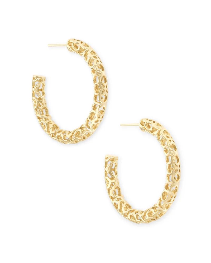 Kendra Scott Maggie 1.5" Filigree Hoop - Southern Soule Designs