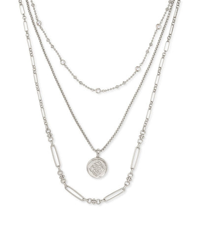 KS Medallion Triple Strand Neck