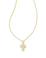 Kendra Scott Pearl Cross Pendant Necklace - Southern Soule Designs