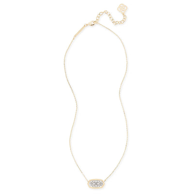 Kendra Scott Elisa Gold Tone and Rhodium Filigree Mix Necklace