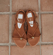 Kenley Sandal Saddle Leather - Southern Soule Designs